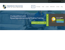 Tablet Screenshot of prodrivetraining.nl